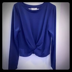 NWOT Front tie sweater